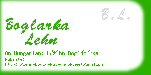 boglarka lehn business card